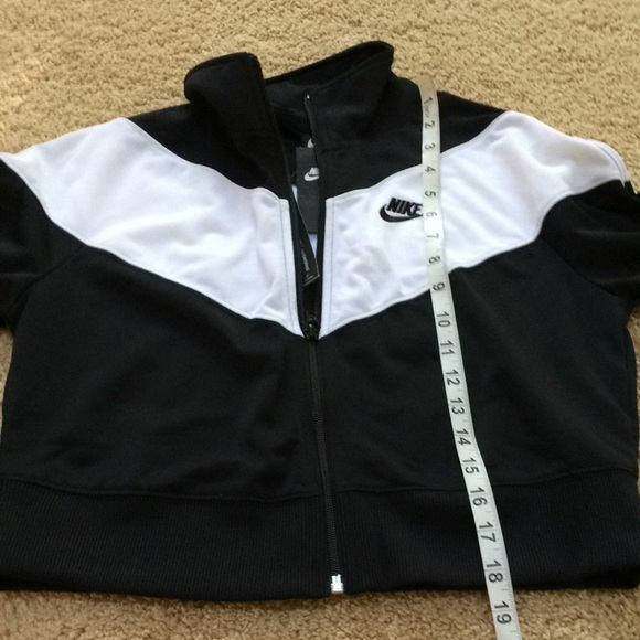 NWT! NIKE Size S white combo zippered sweatshirt - Picture 6 of 8